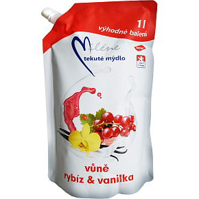 Miléne Ríbez a vanilka tekuté mydlo, náplň, 1 l