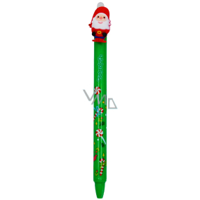 Colorino Gumovatelné pero Christmas Santa tmavozelená modrá náplň 0,5 mm
