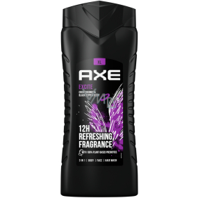 Axe Excite 3v1 sprchový gél na telo, vlasy a tvár pre mužov 400 ml