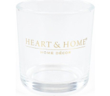 Heart & Home Sklenený svietnik na votívne sviečky 6 x 5 cm