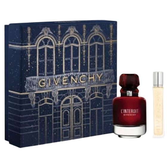 Givenchy L'Interdit Rouge parfumovaná voda pre ženy 50 ml + cestovný sprej 12,5 ml, darčeková sada
