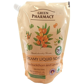 Green Pharmacy Rakytník a lípa tekuté mydlo náhradná náplň 460 ml