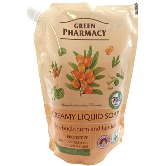 Green Pharmacy Rakytník a lípa tekuté mydlo náhradná náplň 460 ml