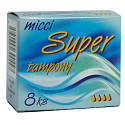 Micca Super dámske tampóny 8 kusov