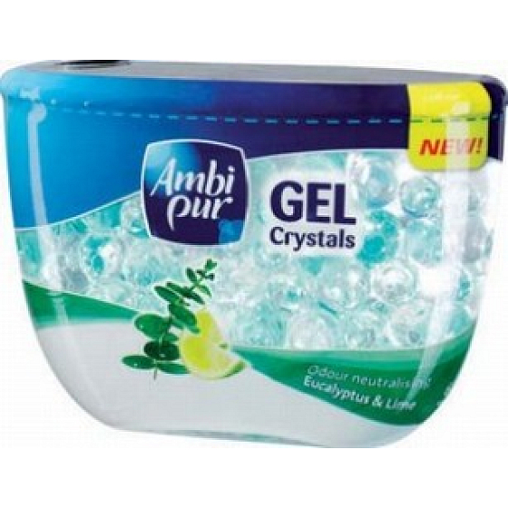 Ambi Pur Crystals Eucalyptus & Lime gél osviežovač vzduchu 150 g