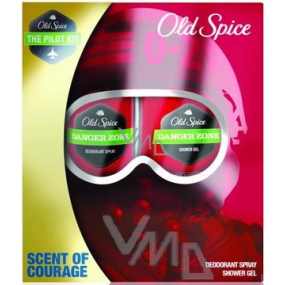 Old Spice Danger Zone sprchový gél 250 ml + dezodorant sprej 125 ml, kozmetická sada