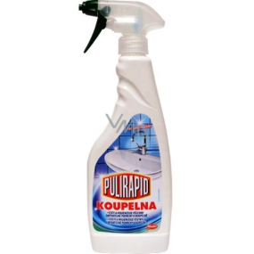Pulirapid Kúpeľňa čistí a hygienizuje všetky umývateľné povrchy v kúpeľni 500 ml sprej