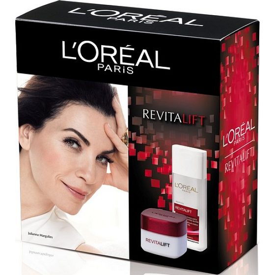 Loreal Paris Revitalift denný krém 50 ml + mlieko 200 ml, kozmetická sada
