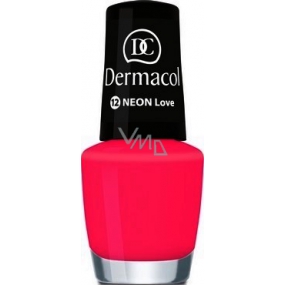 Dermacol Neon Polish Neónový lak na nechty 12 Neon Love 5 ml