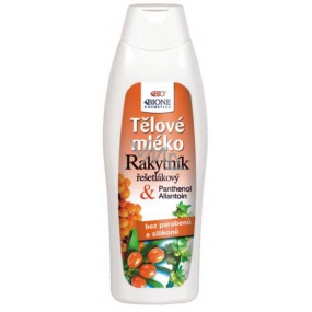 Bione Cosmetics Rakytník rešetliakový & Panthenol Allantoin výživné telové mlieko pre všetky typy pokožky 500 ml
