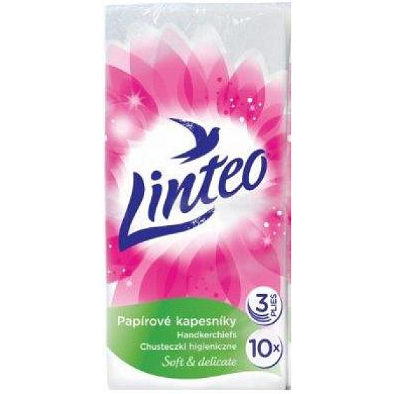 Linteo Soft & Delicate papierové vreckovky 3 vrstvové 1 kus