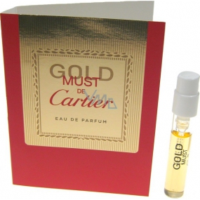 Cartier Must De Cartier Gold toaletná voda pre ženy 1,5 ml s rozprašovačom, vialka