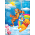 Ditipo Darčeková papierová taška 32,5 x 13,5 x 26 cm Disney Medvedík Pú mraky