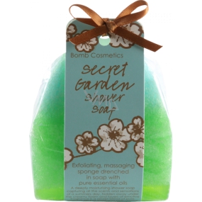 Bomb Cosmetics Tajomná záhrada - Secret Garden sprchové masážne mydlo 140 g