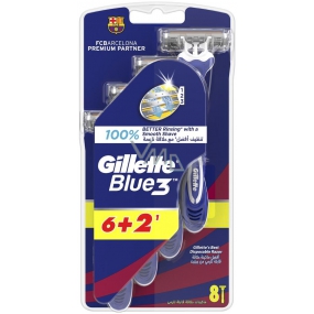 Gillette Blue 3 Barcelona holítka 3 britvy pre mužov 8 kusov