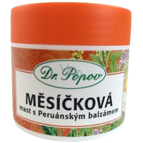 Dr. Popov Nechtíková masť s peruán.balzámem na jazvy, otlaky, mozole na unavené nohy, dýchanie 50 ml