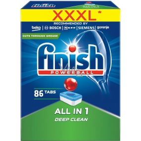 Finish All in 1 Regular Deep Clean tablety do umývačky 86 kusov