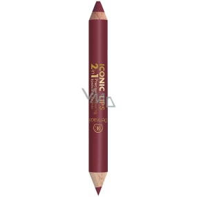 Dermacol Iconic Lips 2v1 rúž a kontúrovacia ceruzka č.06 10 g