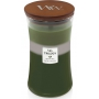WoodWick Trilogy Mountain Trail - Horská stezka vonná sviečka s dreveným knôtom a viečkom sklo veľká 609,5 g