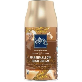 Glade Marshmallow Irish Cream automatický osviežovač vzduchu s vôňou írskeho likéru a marshmallow náhradná kazeta s rozprašovačom 269 ml