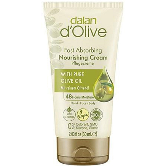 Dalan d Olive Nourishing Cream výživný krém na ruky a telo s olivovým olejom 60 ml