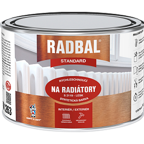 Radbal Standard S2119 farba na radiátory, biela, 375 ml