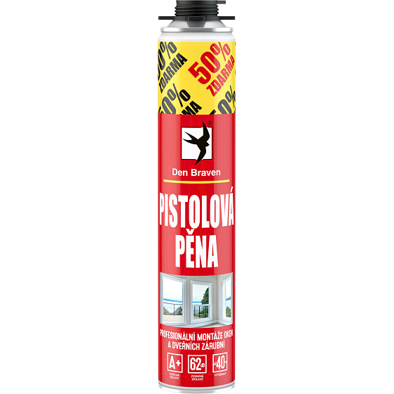 Den Braven RL pištoľová montážna pena, 500+250 ml