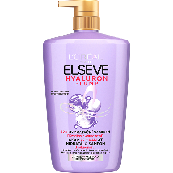 Elseve Hyaluron Plump šampón na vlasy, 1 l