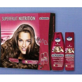 Schauma Super Ovocie & výživa šampón 250 ml + bezoplachová starostlivosti 200 ml, kozmetická sada