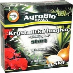 AgroBio Plus Kryštalické hnojivo Štart na 500 l zálievky 0,5 kg