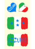 Arch Tetovacie obtlačky na tvár i telo Taliansko vlajka 2 motív