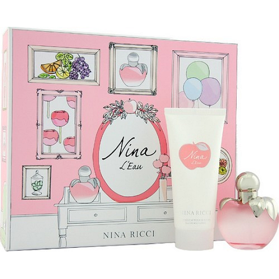 Nina Ricci Nina L Eau toaletná voda 50 ml + telové mlieko 100 ml, darčeková sada