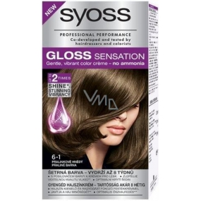 Syoss Gloss Sensation Šetrná farba na vlasy bez amoniaku 6-1 pralinkový hnedý 115 ml