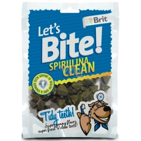 Brit Lets Bite Spirulina Clean dental kúsky sa spirulinou 150 g