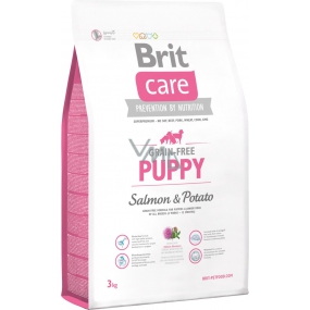 Brit Care Grain-free Junior Losos a zemiaky superprémiové bezobilné krmivo pre šteňatá a mladé psy 3 kg