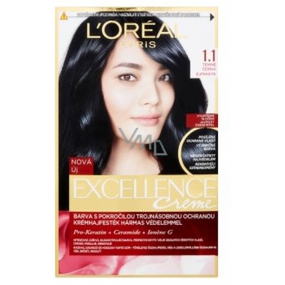 Loreal Paris Excellence Creme farba na vlasy 1.1 Temne čierna