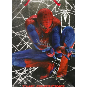 Ditipo Darčeková papierová taška 32 x 12 x 26 cm Spiderman s pavučinou