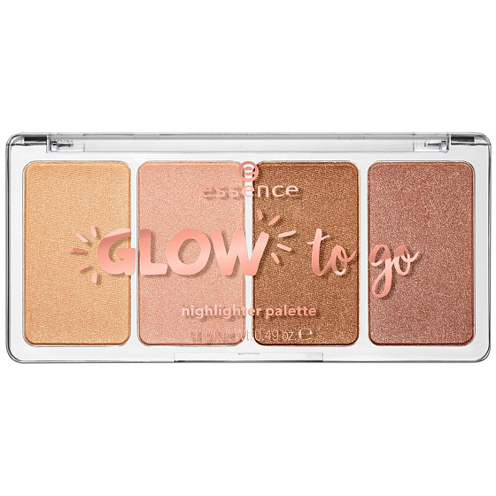 Essence Glow To Go rozjasňovacie paletka 10 Sunkissed Glow 14 g