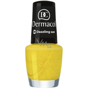 Dermacol Nail Polish Mini Summer Collection lak na nechty 09 Dazzling Sun 5 ml