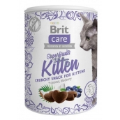 Brit Care Cat Snack Chrumkavý kuracie maškrtu s kosom a čučoriedkou doplnkové krmivo pre mačiatka, od 6 týždňov veku 100 g