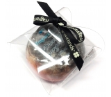 Fragrant Poppy Glycerínové mydlo masážne s hubkou naplnenou vôňou parfumu Yves Saint Laurent - Black Opium v čierno-oranžovej farbe 200 g