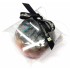 Fragrant Poppy Glycerínové mydlo masážne s hubkou naplnenou vôňou parfumu Yves Saint Laurent - Black Opium v čierno-oranžovej farbe 200 g