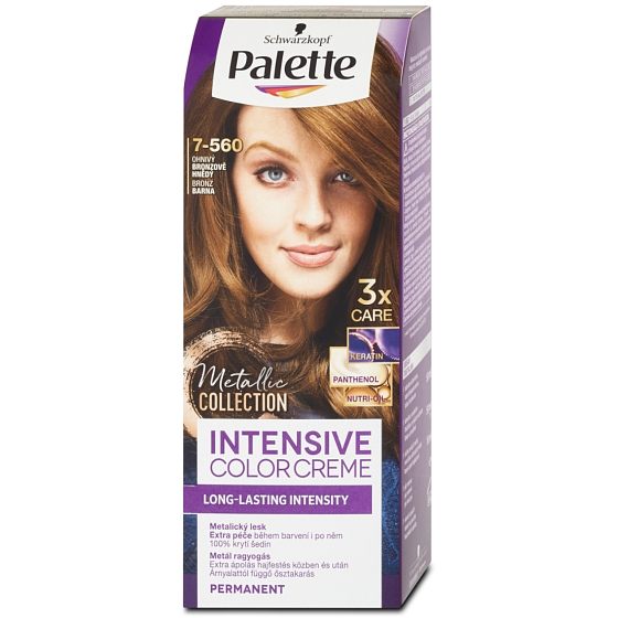 Palette Intensive Color Creme farba na vlasy 7-560 Ohnivý bronzovo hnedý