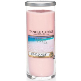 Yankee Candle Pink Sands - Ružové piesky Décor vonná sviečka veľký valec sklo 75 mm 566 g