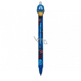 Colorino Gumovatelné pero Captain America modrej, modrá náplň 0,5 mm