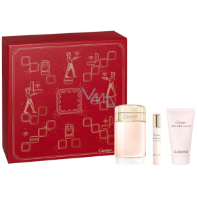 Cartier Baiser Volé parfumovaná voda 100 ml + telové mlieko 50 ml + parfumovaná voda 10 ml miniatúra, darčeková súprava pre ženy