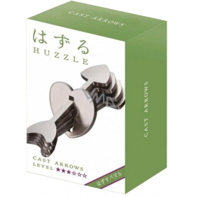 Huzzle Cast Arrows kovové puzzle, obtiažnosť 3