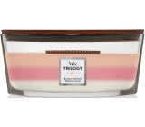WoodWick Trilogy Blooming Orchard - Vonná sviečka Blooming Orchard s dreveným knôtom a skleneným viečkom 453 g