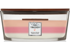 WoodWick Trilogy Blooming Orchard - Vonná sviečka Blooming Orchard s dreveným knôtom a skleneným viečkom 453 g