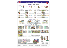 Ditipo Basic English II Anglická učebná tabuľa A4 21,4 x 30 x 0,1 cm